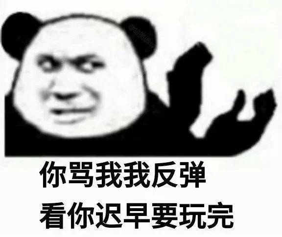 你骂我我反弹看你迟早要玩完